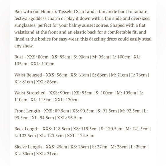 Hendrix Tassled Dress in Sky | Spell & The Gypsy Collective, Size Small - Picture 15 of 16